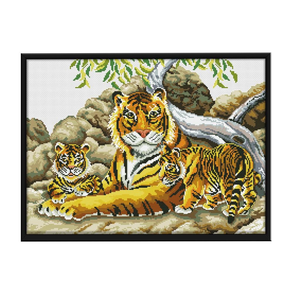 Animals Cotton Thread Cross Stitch Printed DIY Embroidery 11CT Stamp  0677