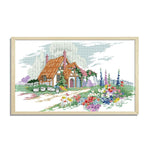 Cross Stitch Embroidery Kit DIY 14CT Stamp Handwork  F572 Beautiful Home