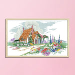 Cross Stitch Embroidery Kit DIY 14CT Stamp Handwork  F572 Beautiful Home