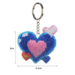 Bead Embroidery Keychain - Love