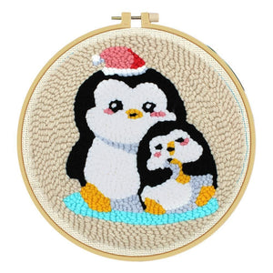 (24*24cm)Embroidery Kit - Penguin