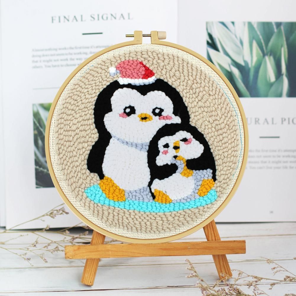 (24*24cm)Embroidery Kit - Penguin