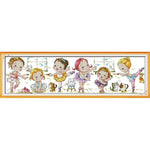 14CT Stamped Cartoon Embroidery Canvas Cross Stitch  K950 Ballet School