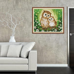 (47*39cm)14ct Stamped Cross Stitch - Owl