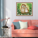 (47*39cm)14ct Stamped Cross Stitch - Owl