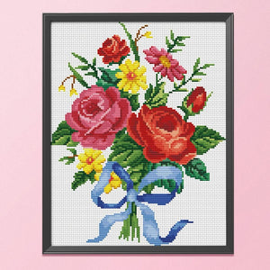 Printed Cross Stitch Kits DIY Romantic 11CT Stamped Needlework  1037 Gift