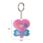 Bead Embroidery Keychain - Love Lollipop