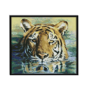 Cross Stitch Embroidery Kits 14CT Stamp Handwork Decor  D185 Water Tiger