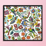 Cross Stitch Embroidery Kits 14CT Stamped Handwork  D953 Bird Flowers