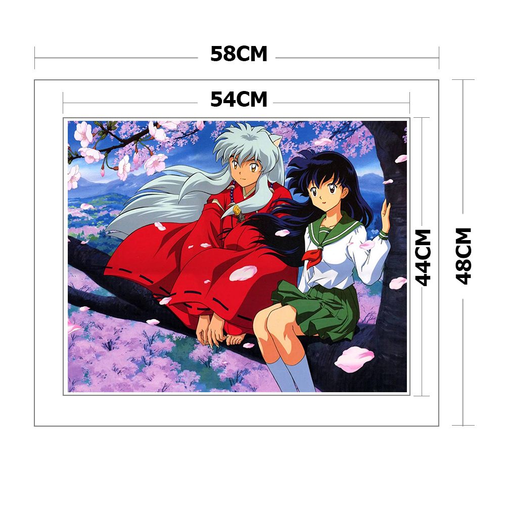 (56*46cm)11CT Stamped Cross Stitch - Inuyasha