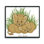 DIY Bedroom Lion Needlework Kit 14CT Stamp Canvas Cross Stitch  D531