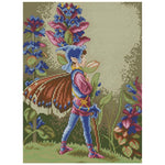 Canvas Kit Needlework DIY Cross Stitch 14CT Stamped  RA277 Butterfly Fairy