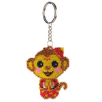 Bead Embroidery Keychain - Monkey