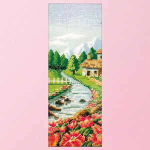 DIY Landscape Cross Stitch 11CT Stamped Needlework  Spring Blessing 1025