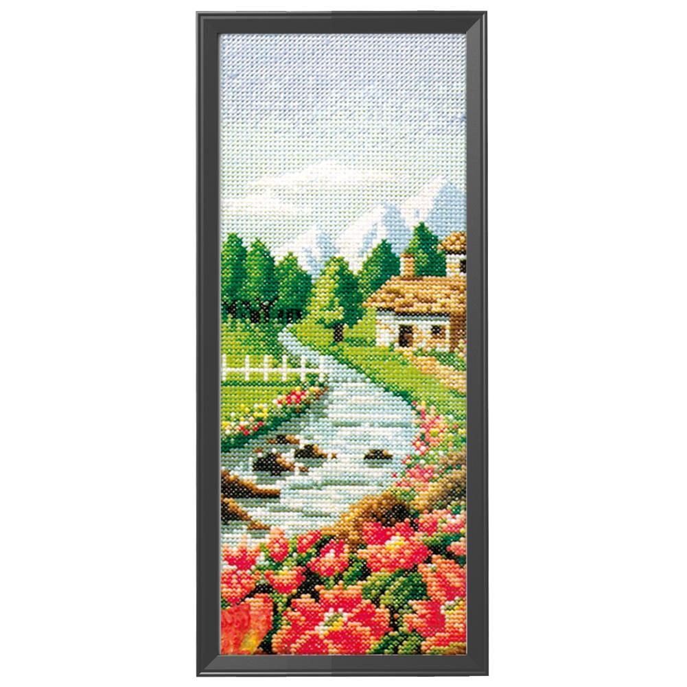 DIY Landscape Cross Stitch 11CT Stamped Needlework  Spring Blessing 1025