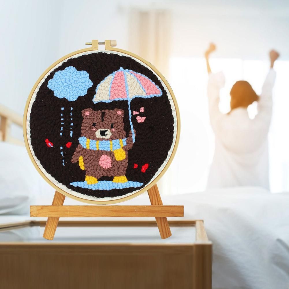 (24*24cm)Embroidery Kit - Cute Bear