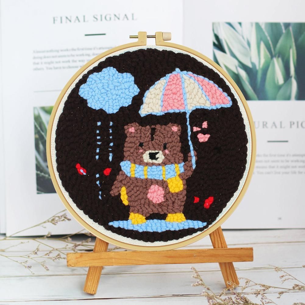 (24*24cm)Embroidery Kit - Cute Bear