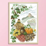 Cross Stitch Embroidery Kit DIY 14CT Stamped Handwork  F447 Harvest Season