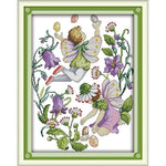 June Flower Fairy DIY 14CT Stamped Cross Stitch Kits Embroidery Art  C526