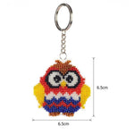 Bead Embroidery Keychain - Owl