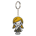 Bead Embroidery Keychain - Childhood Girl