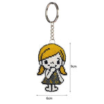 Bead Embroidery Keychain - Childhood Girl