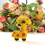 Bead Embroidery Keychain - Giraffe