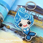 Bead Embroidery Keychain - Mermaid