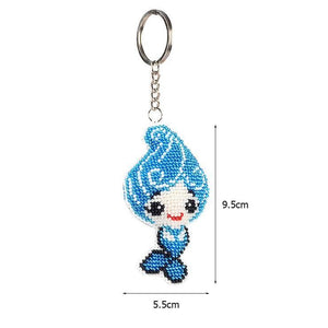 Bead Embroidery Keychain - Mermaid