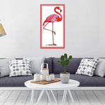 (29*51cm)14ct Stamped Cross Stitch - Flamingo