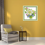 (31*32cm)14ct Stamped Cross Stitch - Flowers