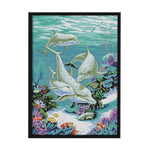 Animals Cross Stitch Kits Canvas Printing DIY Embroidery Crafts  0675