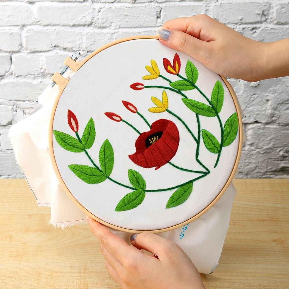 (30*30cm)Embroidery Kit - Flowers