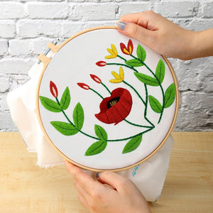 (30*30cm)Embroidery Kit - Flowers