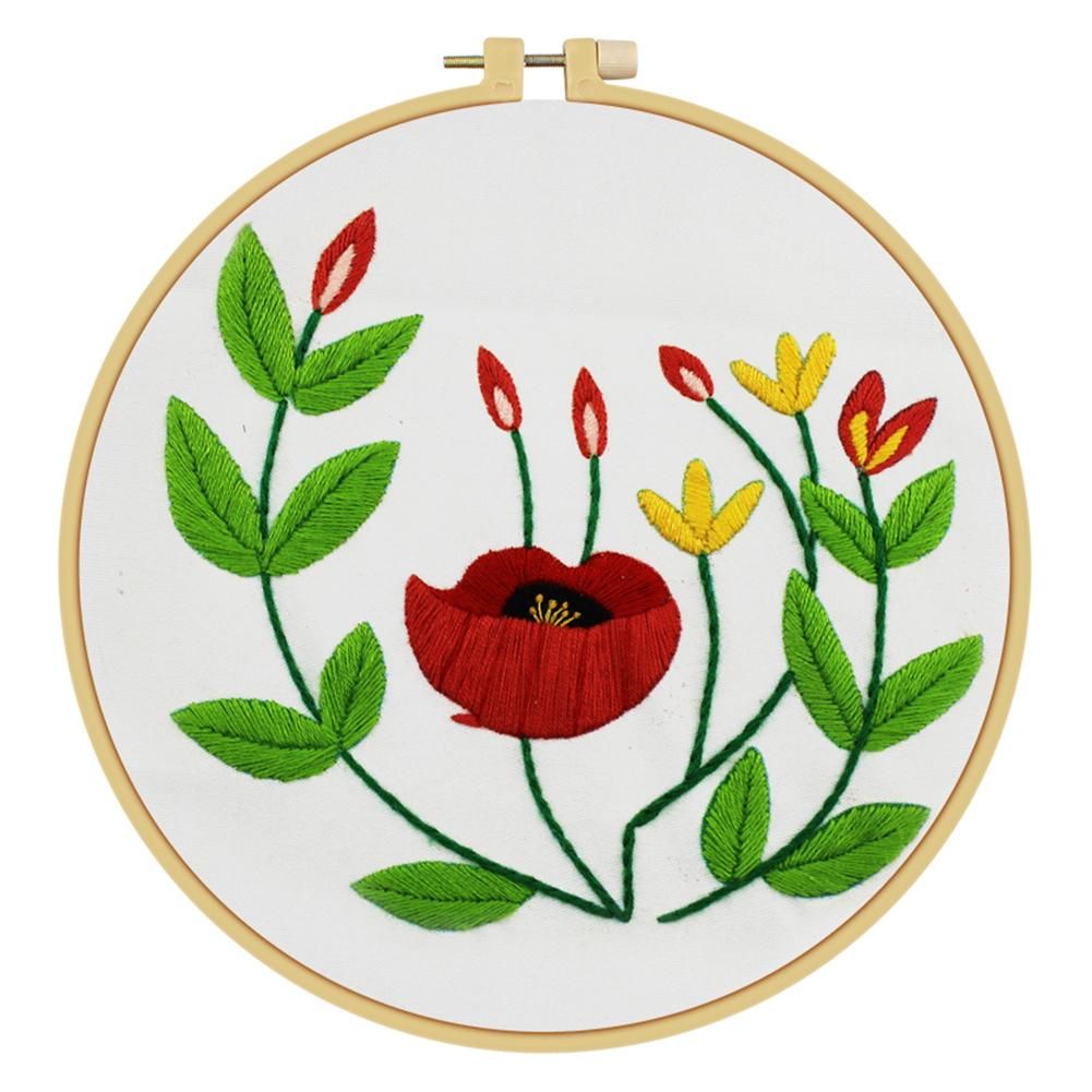 (30*30cm)Embroidery Kit - Flowers