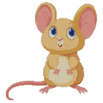 (32*32cm)14ct Stamped Cross Stitch - Mouse