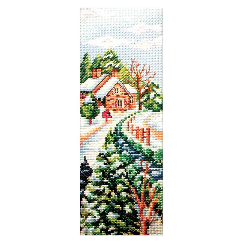 DIY Landscape Cross Stitch 11CT Stamped Needlework  Winter Blessing 1028