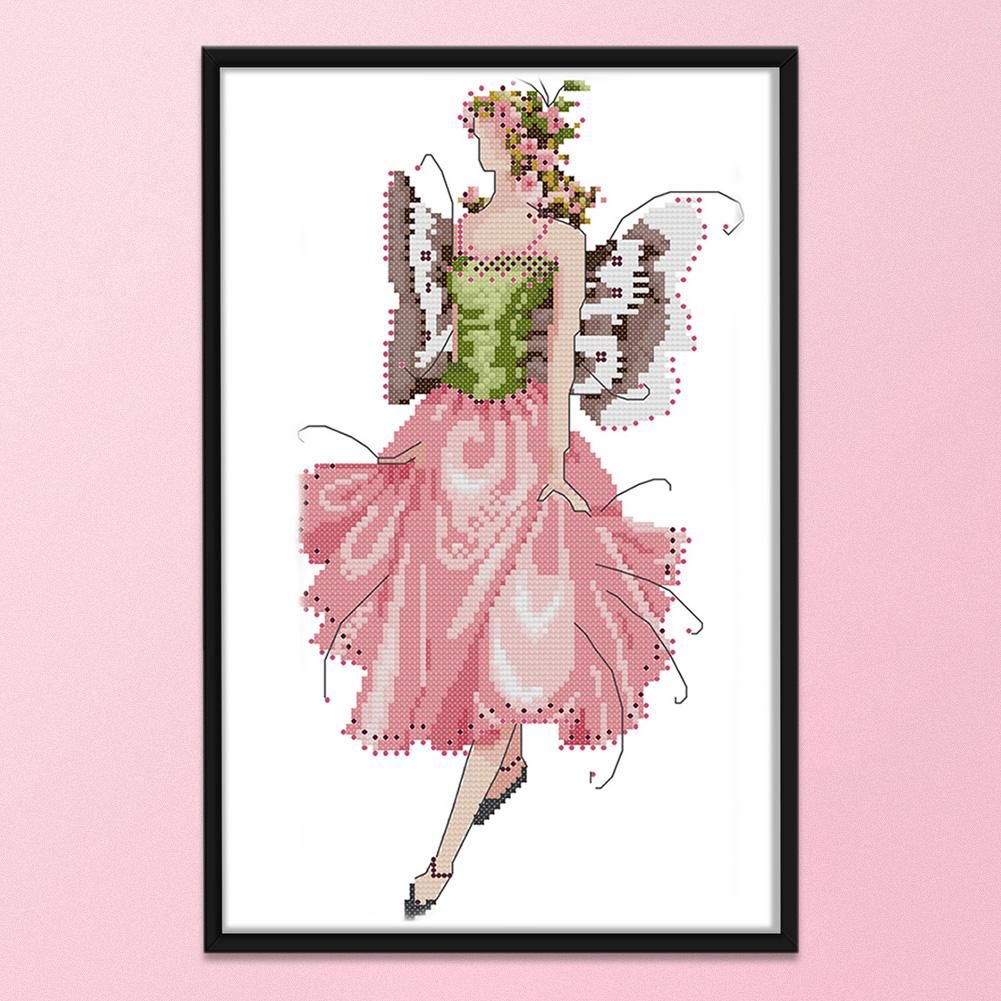 Fairy Cross Stitch Kits Printed DIY Embroidery Needlework 14CT Stamp  R794