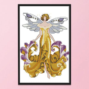 Fairy Cross Stitch Kits Printed DIY Embroidery Needlework 14CT Stamp  R796