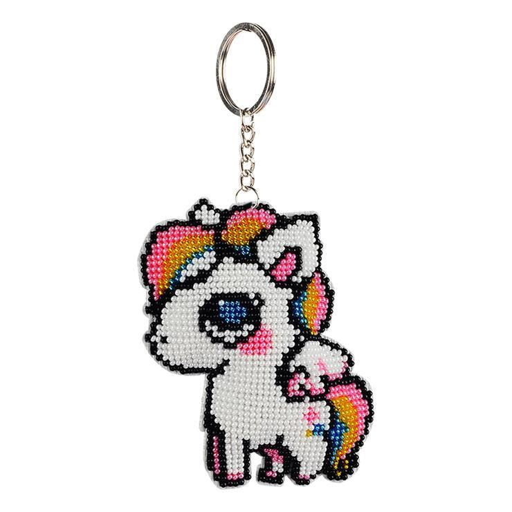 Bead Embroidery Keychain - Horse