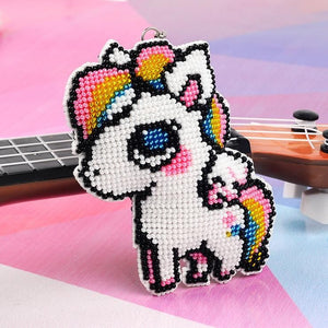 Bead Embroidery Keychain - Horse