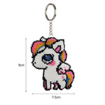 Bead Embroidery Keychain - Horse