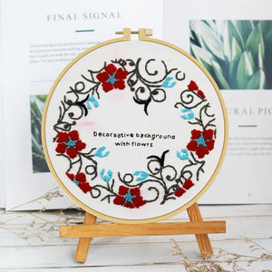 (25*25cm)Embroidery Kit - Dream Flower