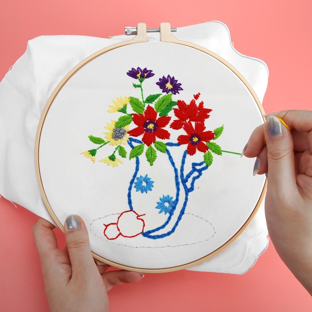 (25*25cm)Embroidery Kit - Blooming Flowers