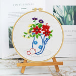 (25*25cm)Embroidery Kit - Blooming Flowers