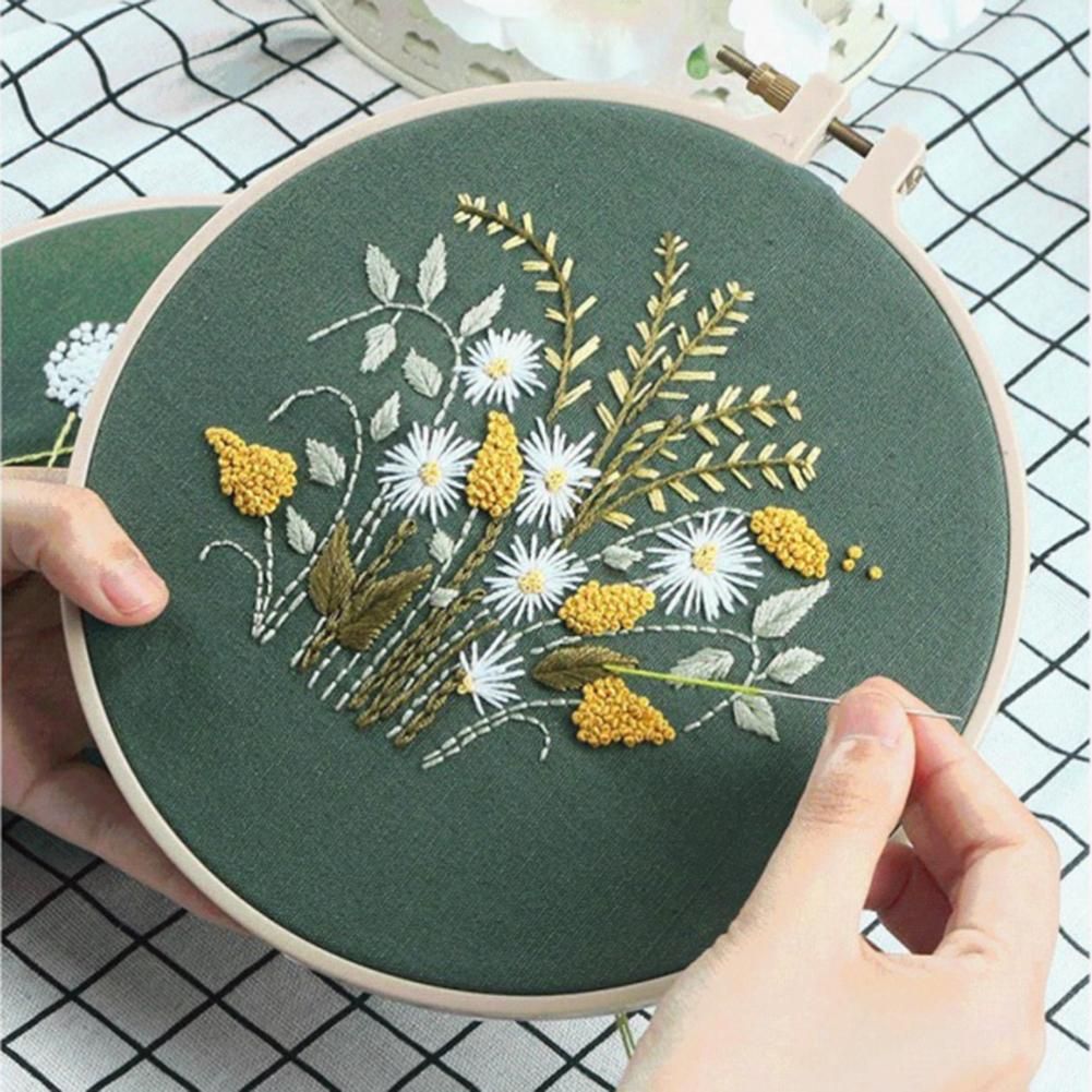 (30*30cm)Embroidery Kit - Flowers