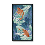 14CT Stamped Cross Stitch Kits Craft Leaping Fish Sewing Needlework  D494