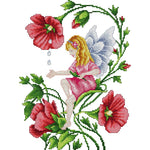 Butterfly Fairy DIY Cotton Cross Stitch Painting 14CT Needlework (RA326)