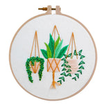 (30*30cm)Embroidery Kit - Plants Basket