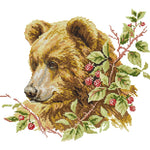 (35*32cm)14ct Stamped Cross Stitch - Bear